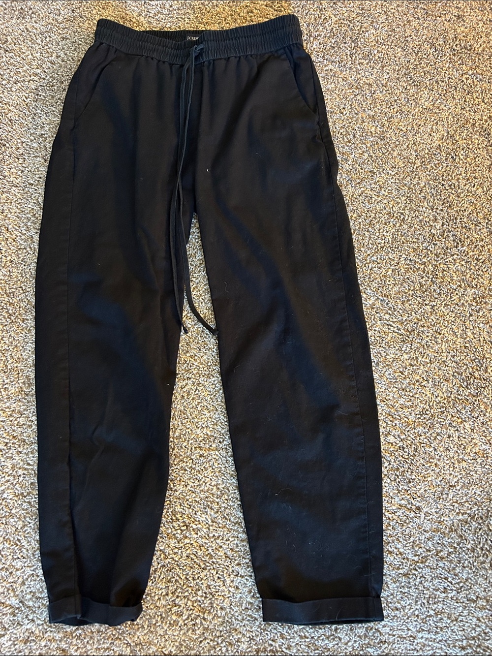 Women’s Black Linen J. Crew Pants
